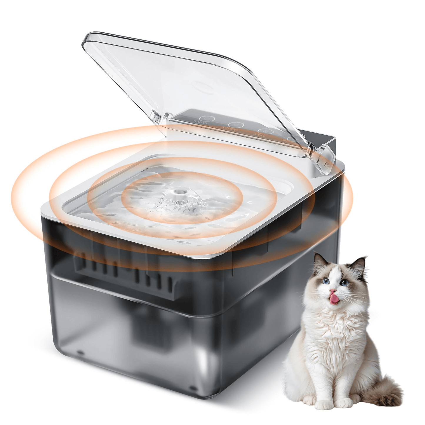Wireless Charging Battery Pet Water Fountain